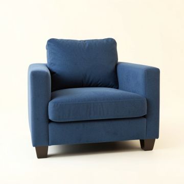 Laurel Bridge Upholstered Armchair - Blue (synthetic illustration; no displayed measurements)