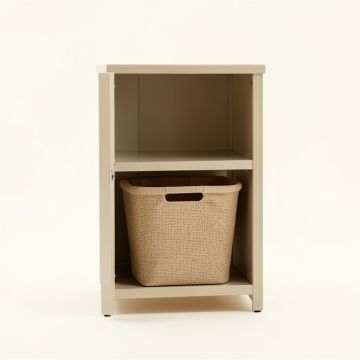 Briar Dale Freestanding Pull-Out Hamper Cabinet - Beige (synthetic illustration; no displayed measurements)