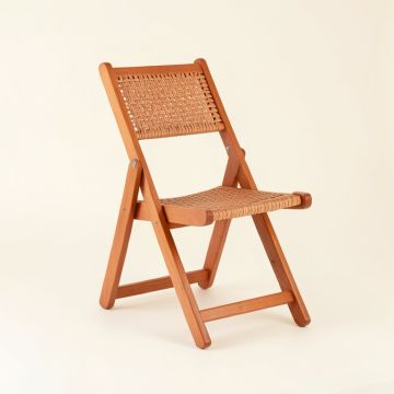 Spruce Canyon Folding Outdoor Chair - Terracotta (synthetic illustration; no displayed measurements)