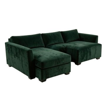 81.63 '' Wide Velvet Reversible Sofa & Chaise