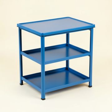 Meadow Bridge Empty Coffee-Station Organizer - Blue (synthetic illustration; no displayed measurements)