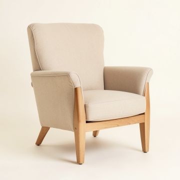 Carneys 28 '' Wide Polyester Wingback Chair (synthetic illustration; no displayed measurements)