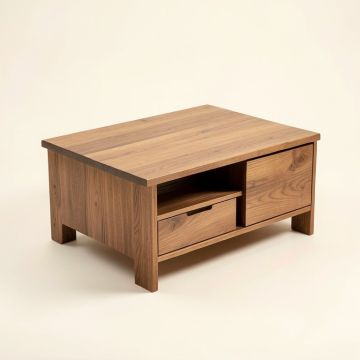 Alameda Solid Wood Coffee Table With Storage (synthetic illustration; no displayed measurements)