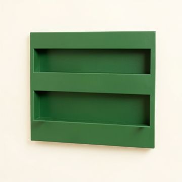 Elm Crest Empty Wall-Mounted Tool Organizer Panel - Green (synthetic illustration; no displayed measurements)