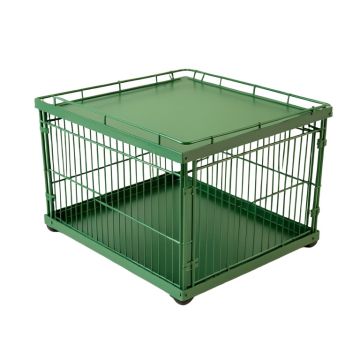 Summit Bluff Empty Furniture-Style Pet Crate - Green