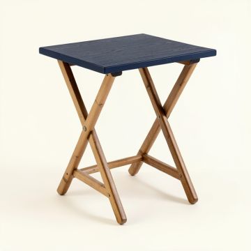 Bay Bluff Compact Balcony Table - Navy (synthetic illustration; no displayed measurements)