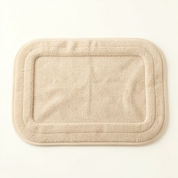 Meadow Crest Bath Mat - Beige (synthetic illustration; no displayed measurements)