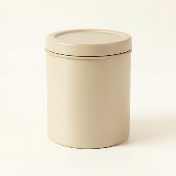 Willow Arc Storage Canister With Lid - Beige (synthetic illustration; no displayed measurements)