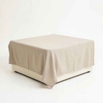 Moss Bridge Flat Bed Sheet - Beige (synthetic illustration; no displayed measurements)