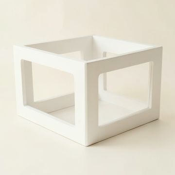 Cliff Bend Empty Furniture-Style Pet Crate - White (synthetic illustration; no displayed measurements)