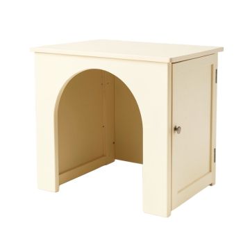 Bay Falls Empty Furniture-Style Litter Enclosure - Cream
