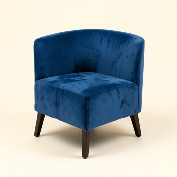 Houk Velvet Side Chair In Blue (synthetic illustration; no displayed measurements)