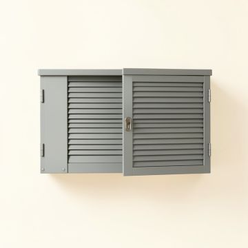 Cedar Bend Wall-Mounted Entry Cabinet - Gray (synthetic illustration; no displayed measurements)