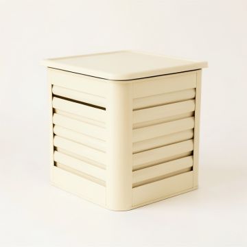 Laurel Canyon Closed Garden Compost Bin - Cream (synthetic illustration; no displayed measurements)
