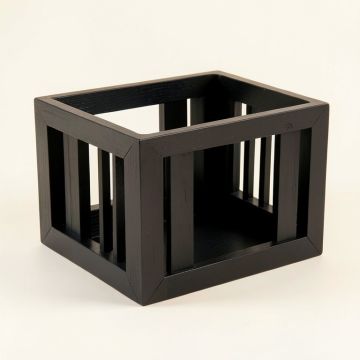 Clay Bend Empty Furniture-Style Pet Crate - Black (synthetic illustration; no displayed measurements)