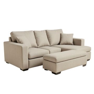Borgus 81 '' Wide Reversible Sofa & Chaise With Ottoman