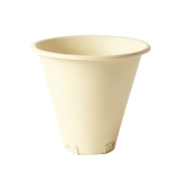 Dawn Crest Empty Railing Planter With Integral Brackets - Ivory