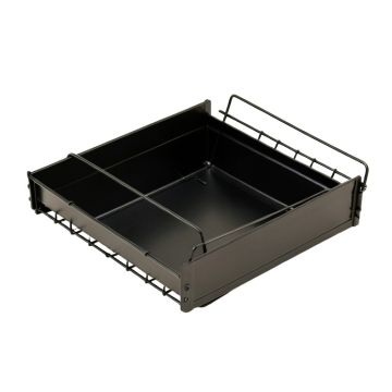 Willow Dell Empty Under-Desk Cable Tray - Black