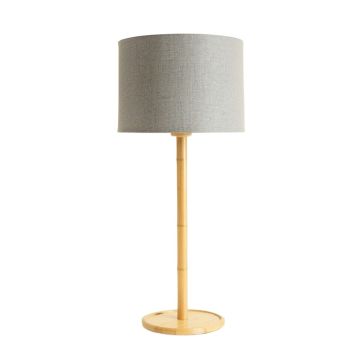 Alder Brook Floor Lamp With A Plain Fabric Shade - Gray