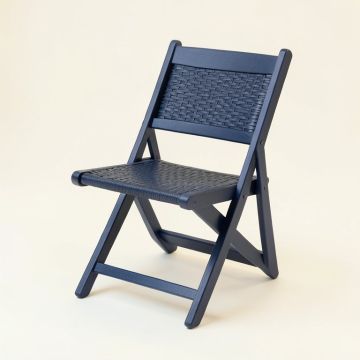 Harbor Bend Folding Outdoor Chair - Navy (synthetic illustration; no displayed measurements)
