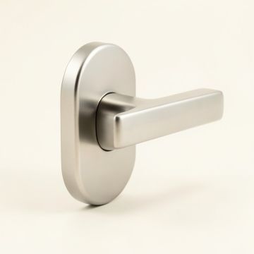 Broadway Lever With Collins Trim Bed And Bath Lock (synthetic illustration; no displayed measurements)