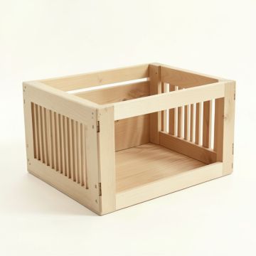 Reed Canyon Empty Furniture-Style Pet Crate - Beige (synthetic illustration; no displayed measurements)