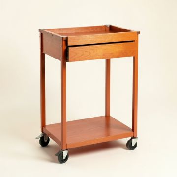 Laurel Dale Empty Rolling Workshop Cart - Terracotta (synthetic illustration; no displayed measurements)