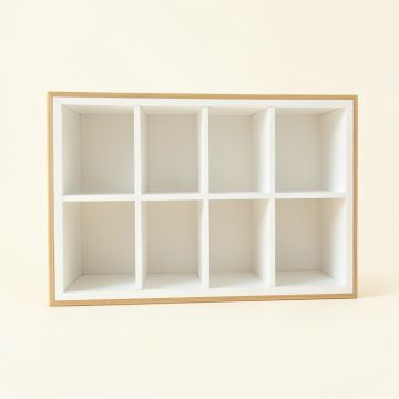 Pine Bluff Empty Mug-Storage Cabinet Insert - White (synthetic illustration; no displayed measurements)