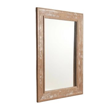 Fryman Brushed Classic Rustic Distressed Wall Mirror