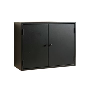 Oak Bluff Wall-Mounted Entry Cabinet - Black