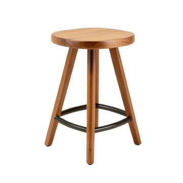 Tauber Swivel Solid Wood Counter & Bar Stool