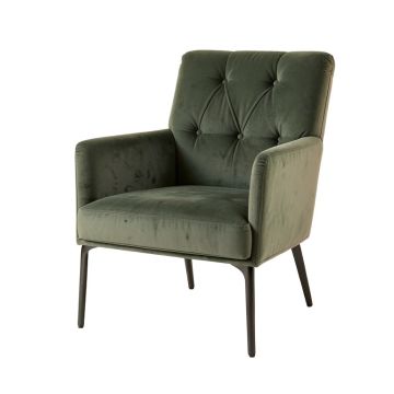 Lexington 25.5 '' Wide Tufted Velvet Armchair