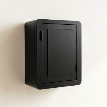 Dawn Canyon Wall-Mounted Laundry Cabinet - Black (synthetic illustration; no displayed measurements)