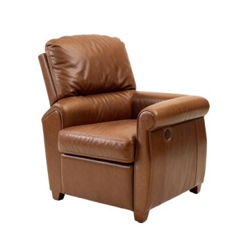 Levinson 34 '' Wide Genuine Leather Manual Wing Chair Recliner