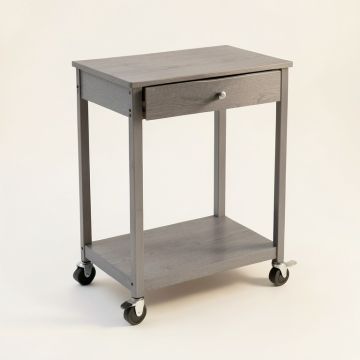 Laurel Branch Empty Rolling Workshop Cart - Gray (synthetic illustration; no displayed measurements)