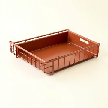 Summit Brook Empty Under-Desk Cable Tray - Terracotta (synthetic illustration; no displayed measurements)