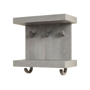 Alder Canyon Wall-Mounted Entryway Organizer Shelf - Gray