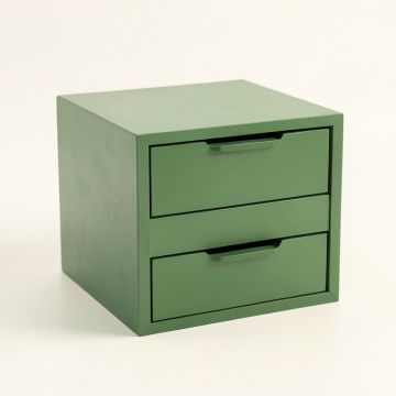 Reed Brook Small-Parts Storage Drawer Cabinet - Green (synthetic illustration; no displayed measurements)