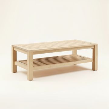 Slate Crest Coffee Table - Beige (synthetic illustration; no displayed measurements)