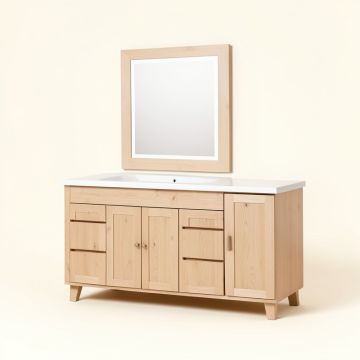 Currahee 60 '' Single Bathroom Vanity Set (synthetic illustration; no displayed measurements)