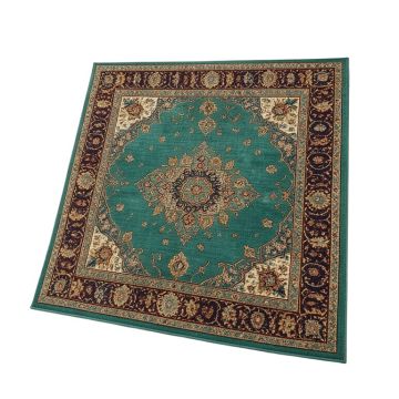 Havily Oriental Teal Indoor/Outdoor Area Rug