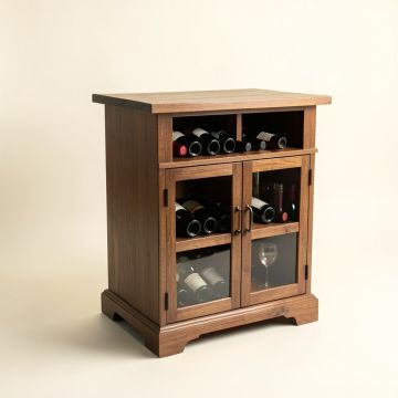 Darell Bar With Wine Storage (synthetic illustration; no displayed measurements)
