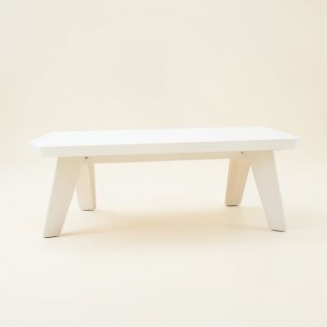 Willow Crossing Indoor Bench - White (synthetic illustration; no displayed measurements)