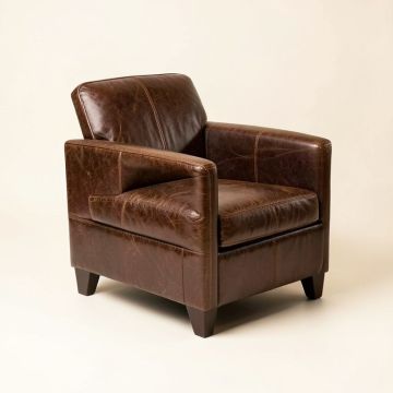Mistic Leather Arm Chair (synthetic illustration; no displayed measurements)