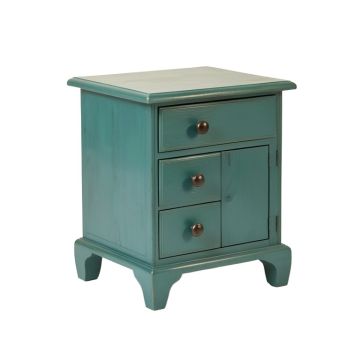 Tessier 1 - Drawer Nightstand In Antique Teal