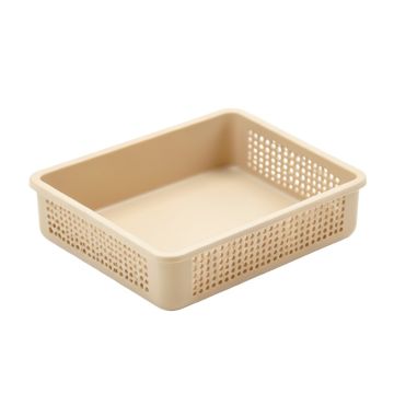 Elm Field Empty Under-Desk Cable Tray - Beige (synthetic illustration; no displayed measurements)