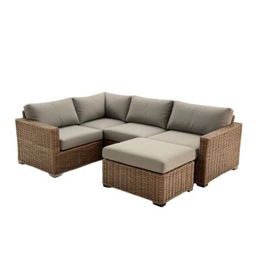 Bettino 6 Piece Patio Sectional With Cushion