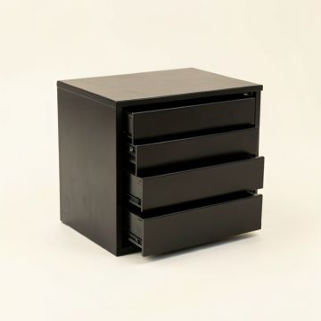 Hill Dale Small-Parts Storage Drawer Cabinet - Black (synthetic illustration; no displayed measurements)