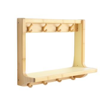 Flint Branch Wall-Mounted Entryway Organizer Shelf - Cream