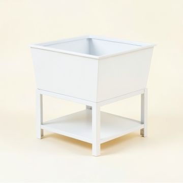Shore Brook Empty Raised Planter - White (synthetic illustration; no displayed measurements)